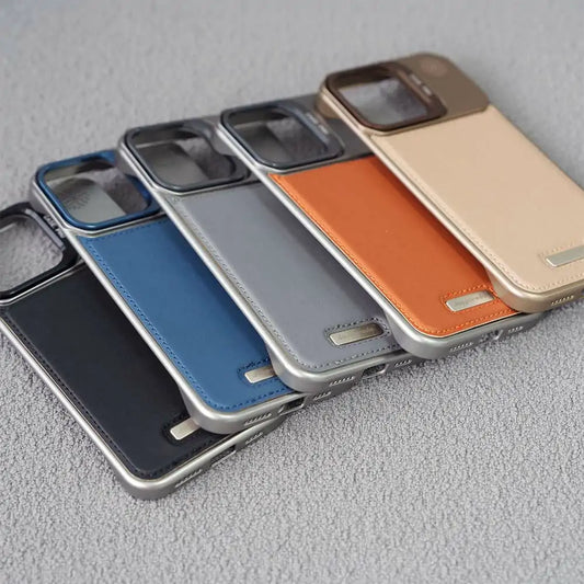 MagSafe stand leather case