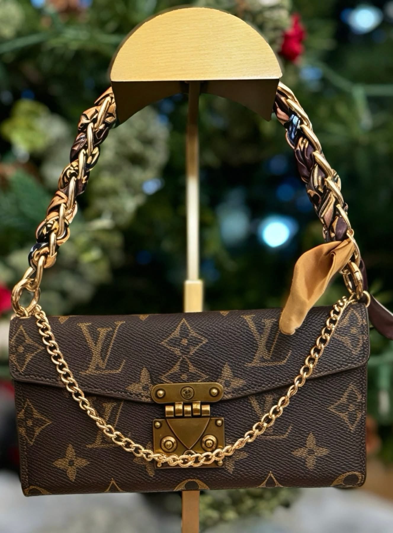 Brown LV mini bag case