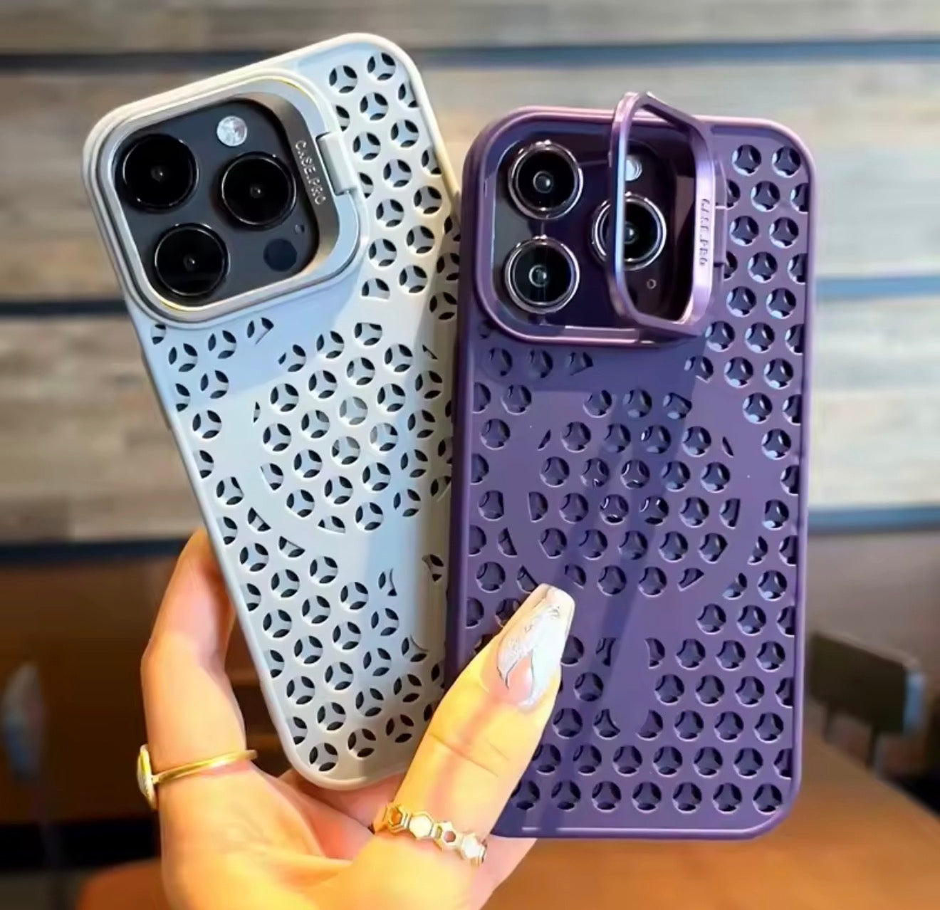 Silicone perforated MagSafe case