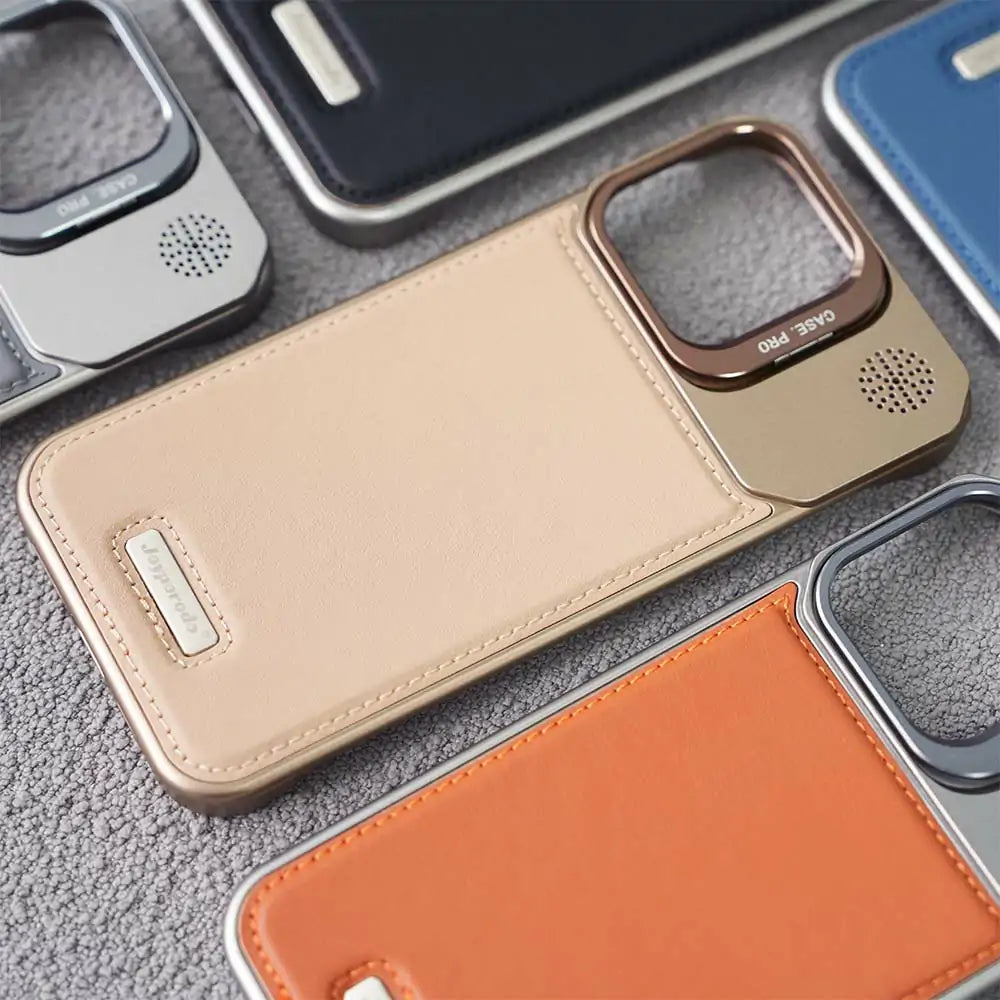 MagSafe stand leather case