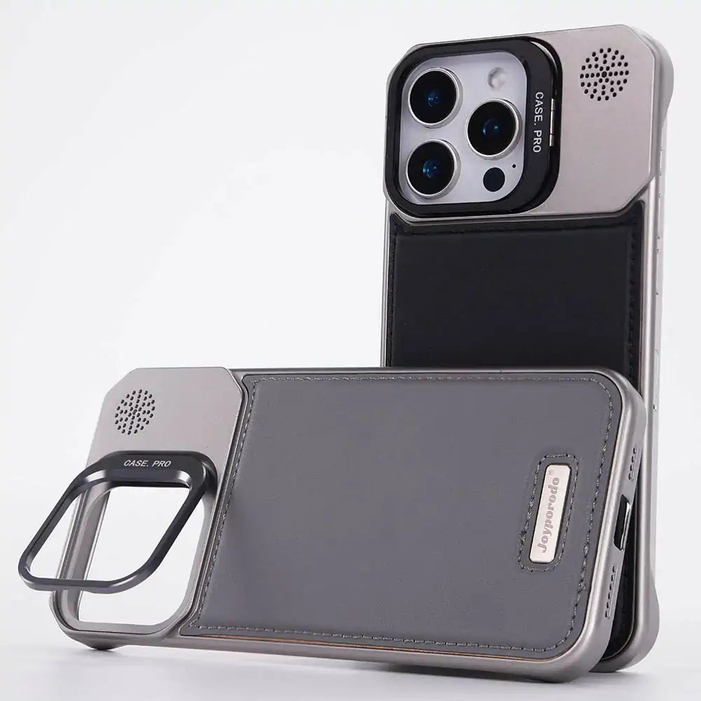 MagSafe stand leather case