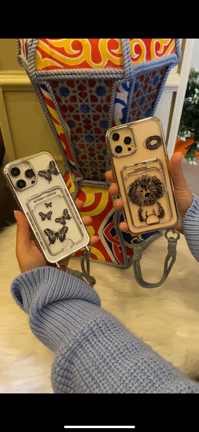 Clear case with pocket