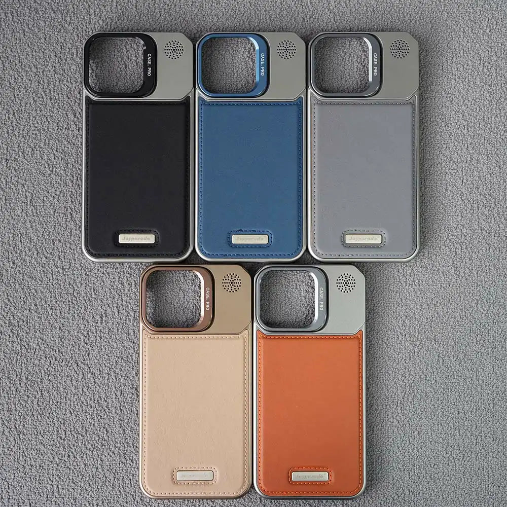 MagSafe stand leather case