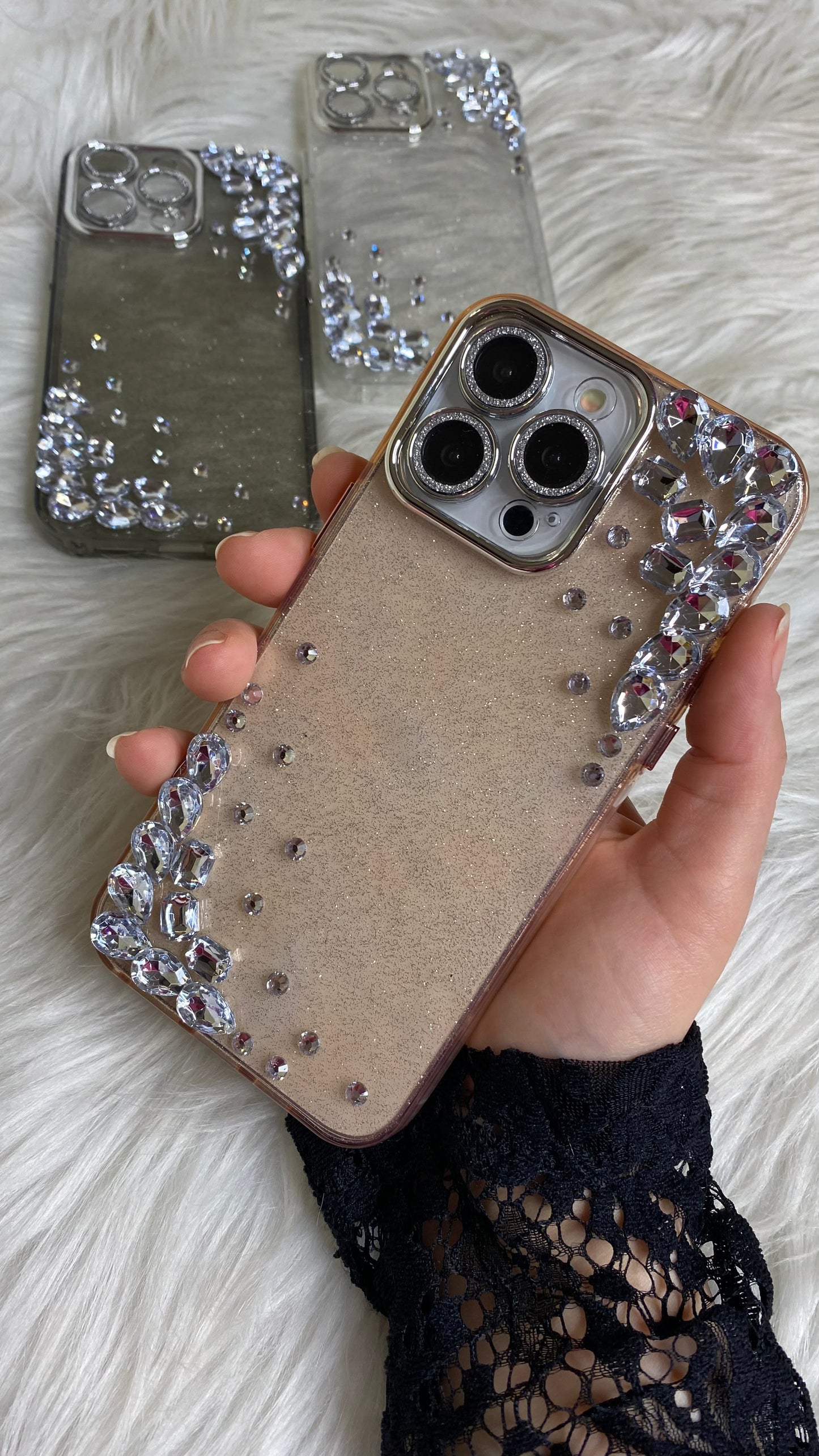 Glitter with diamonds