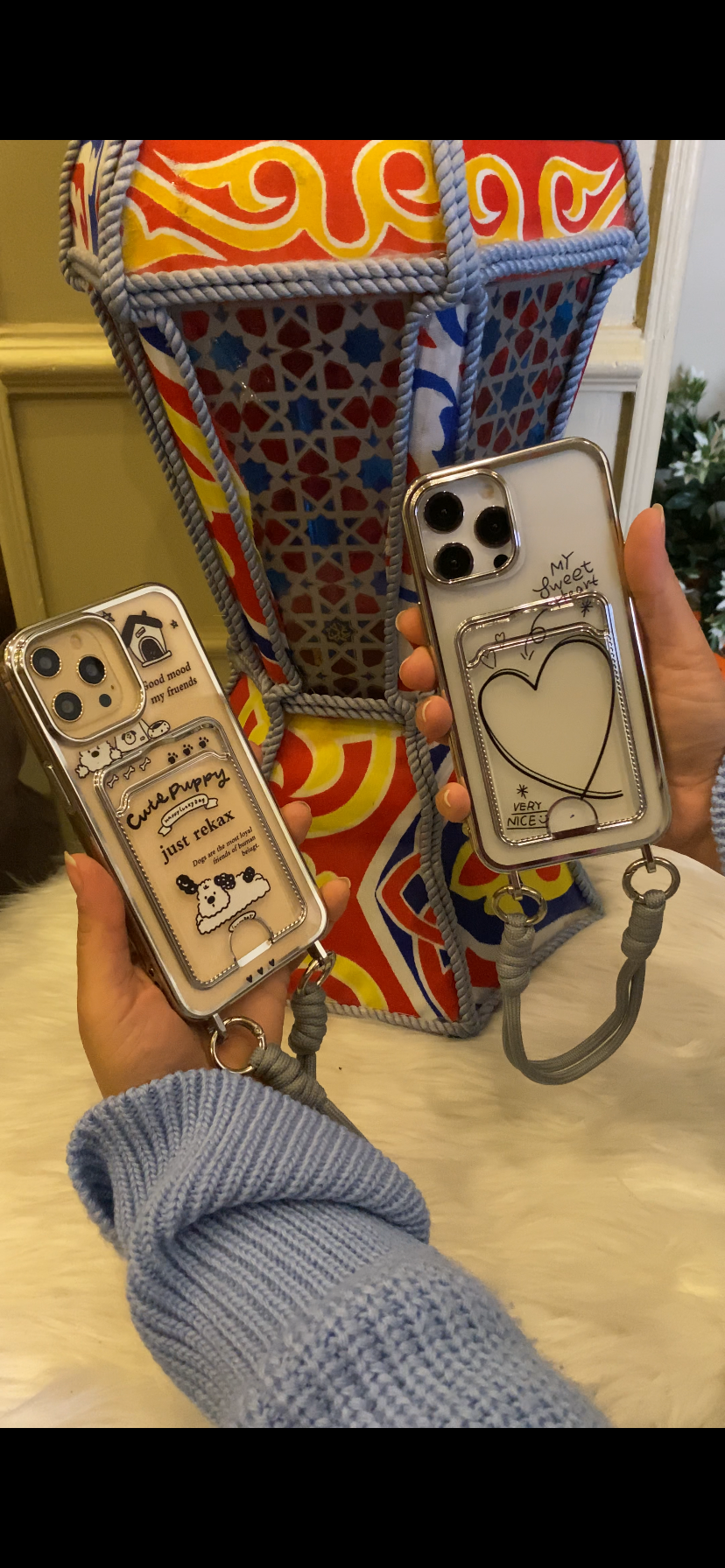 Clear case with pocket