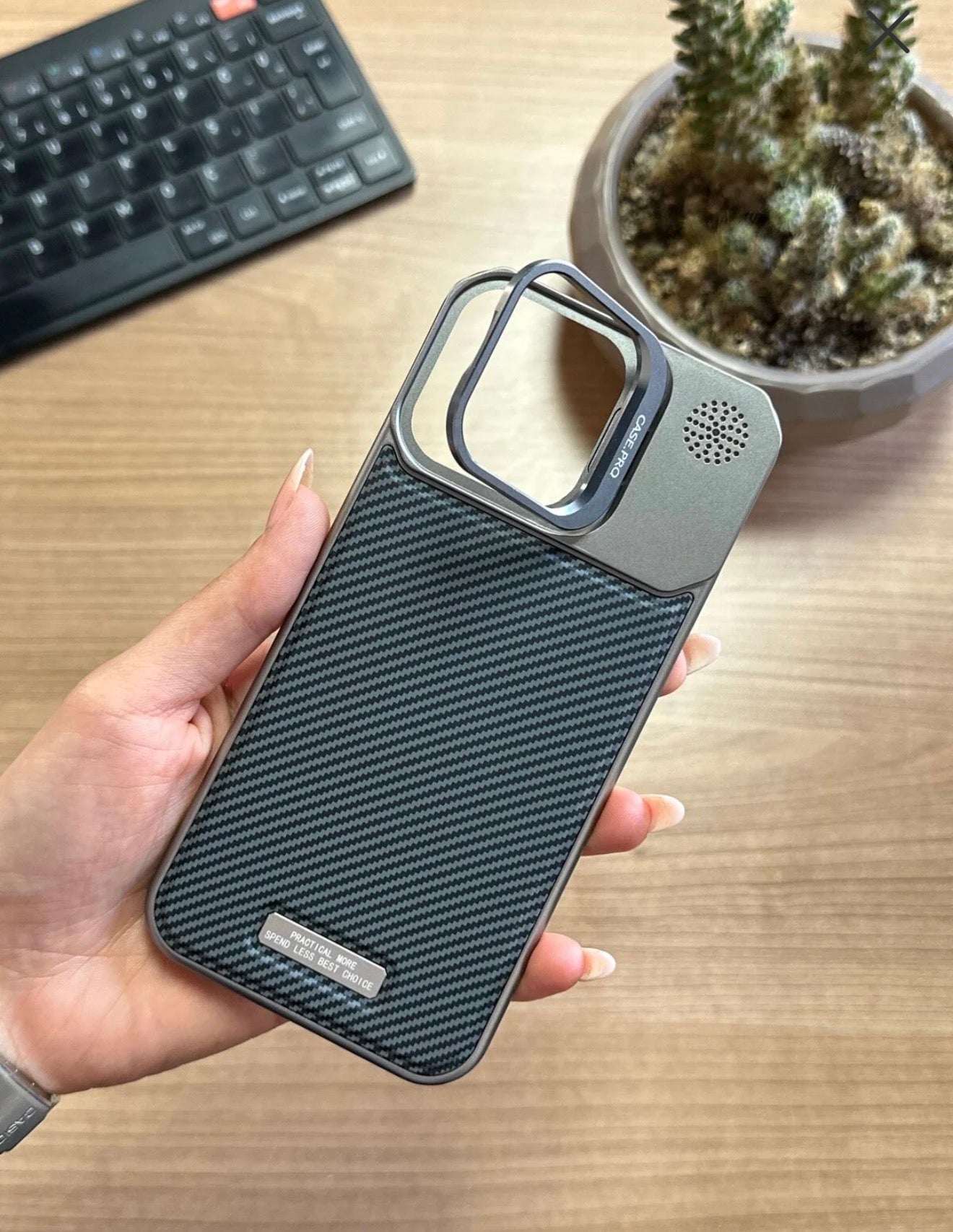 Carbon leather case