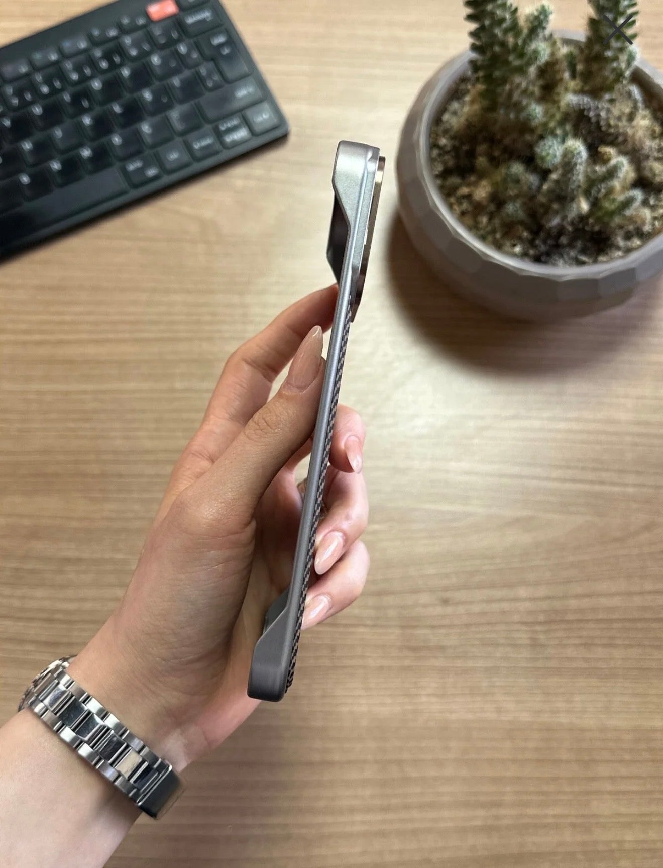 Carbon leather case