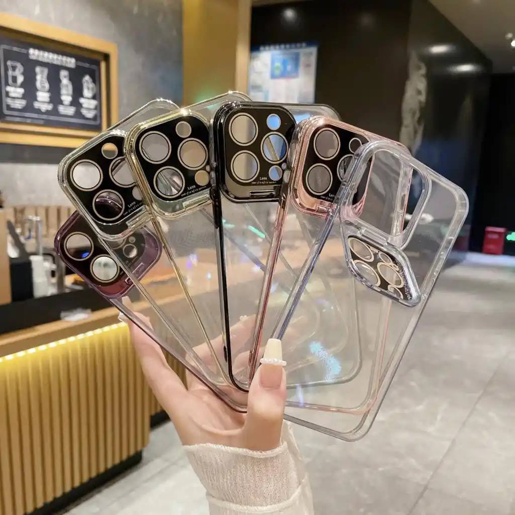 Clear case with stand