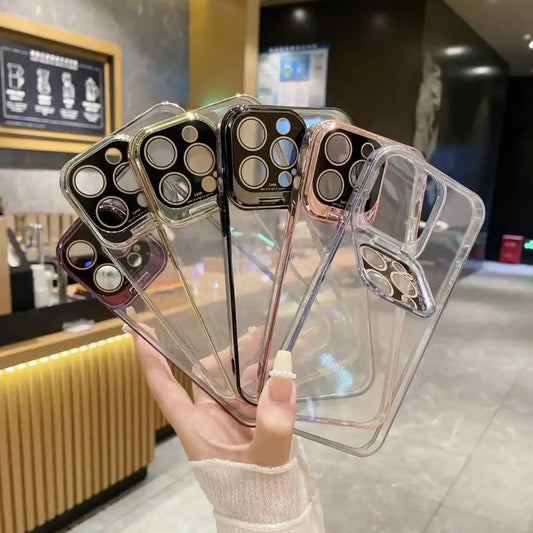 Clear case with stand