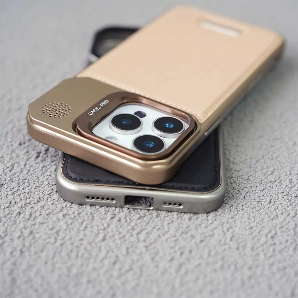 MagSafe stand leather case