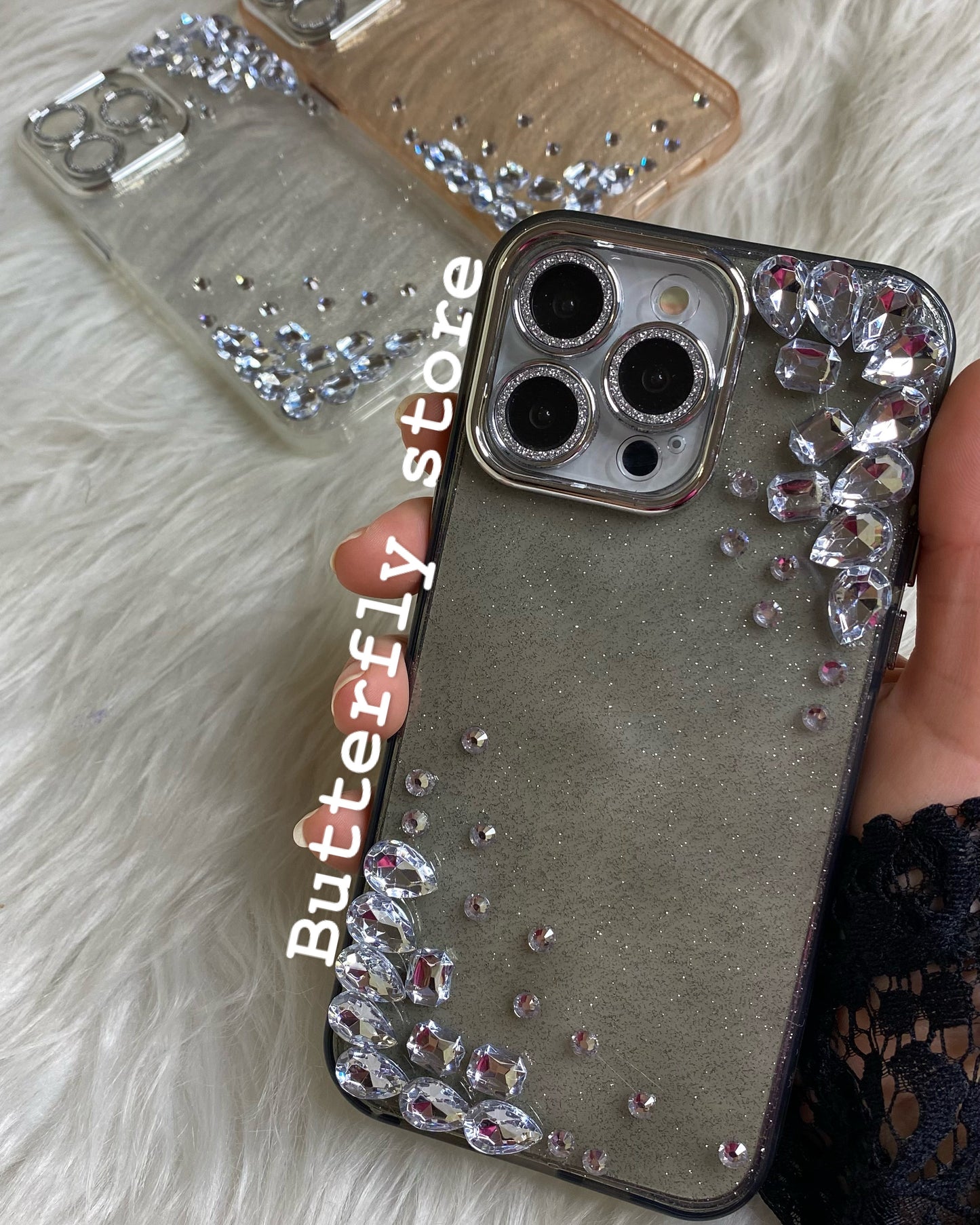 Glitter with diamonds