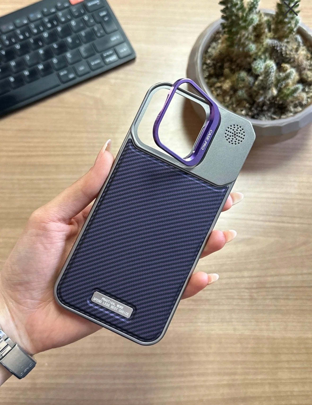 Carbon leather case