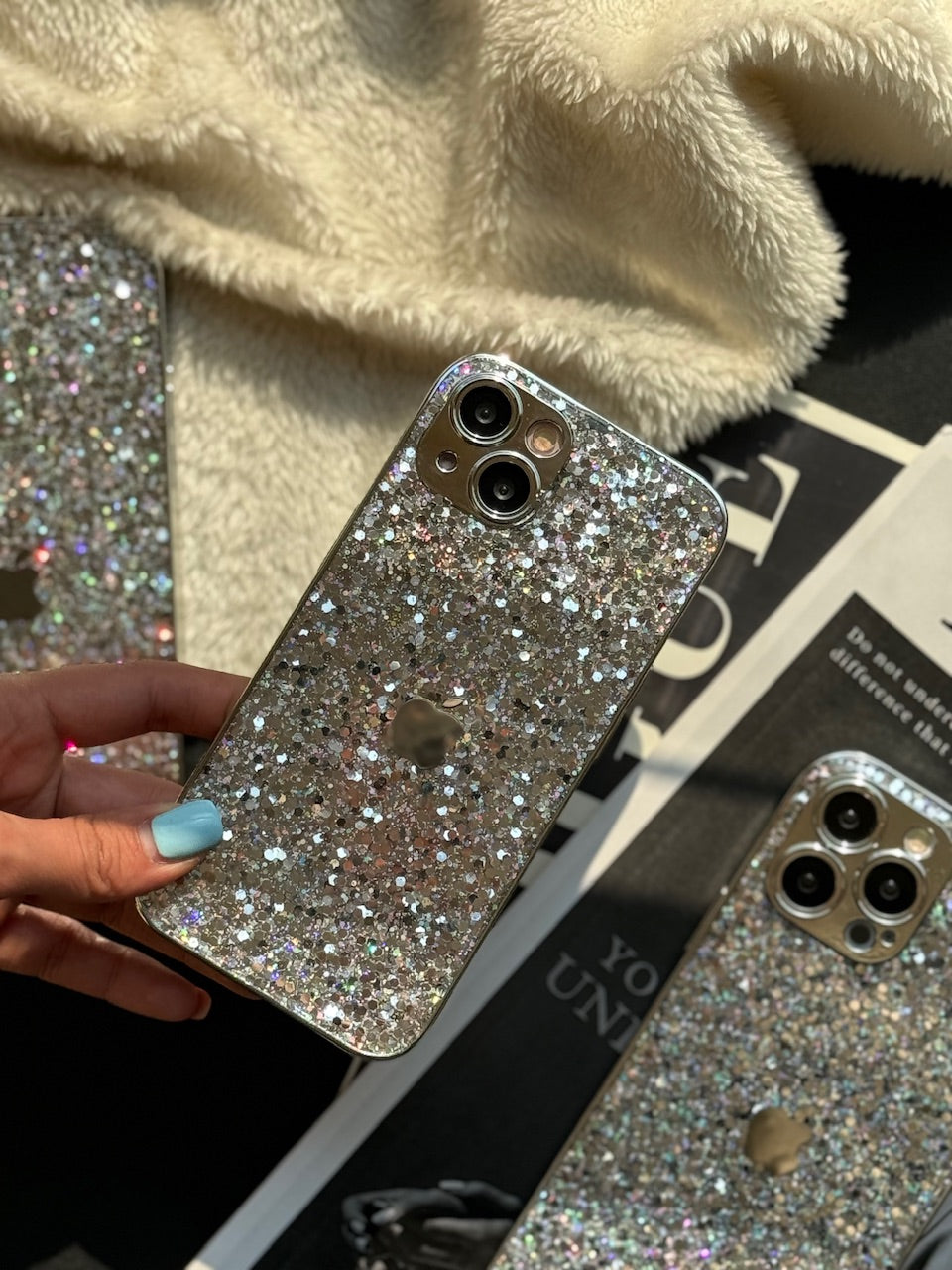 Silver glitter